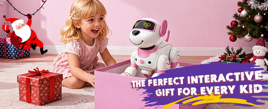 PRANITE Robot Dog Toy – Remote Control Smart Interactive Puppy with Music & Touch Response