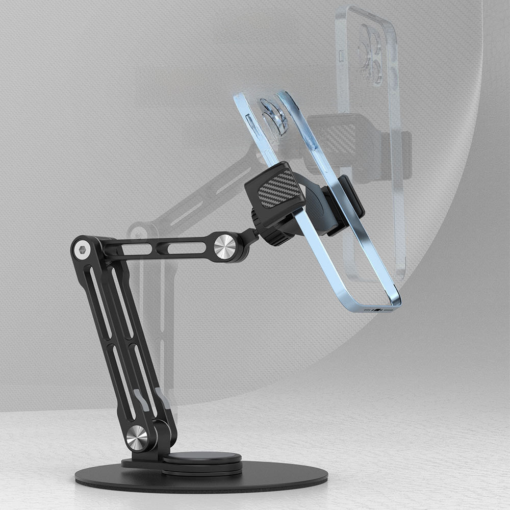 360° Rotary Magnetic Phone Holder – Desktop Stand for Live Streaming, Video Calls & Office Use