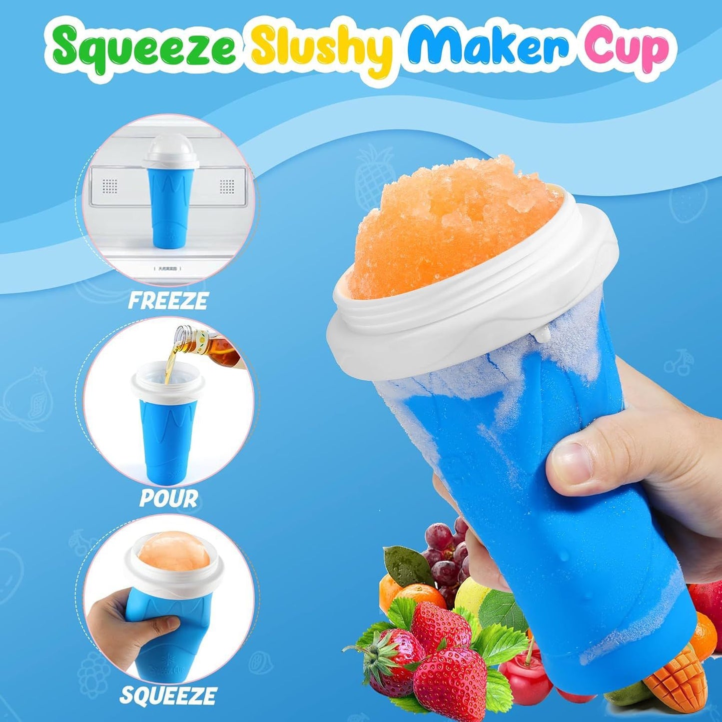 Cross-border homemade ice cup a kneaded ice cup cooling cup