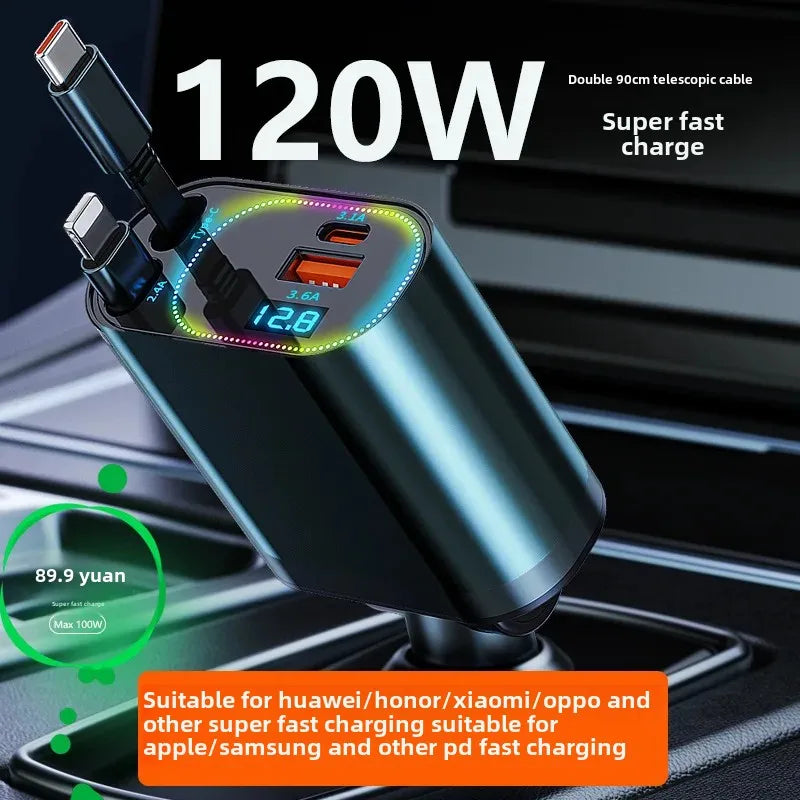 4-in-1 Multi-Function PD Car Charger