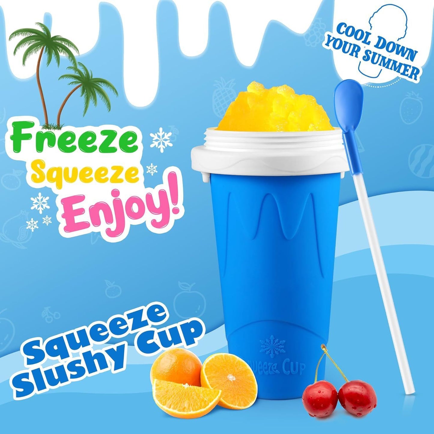 Cross-border homemade ice cup a kneaded ice cup cooling cup