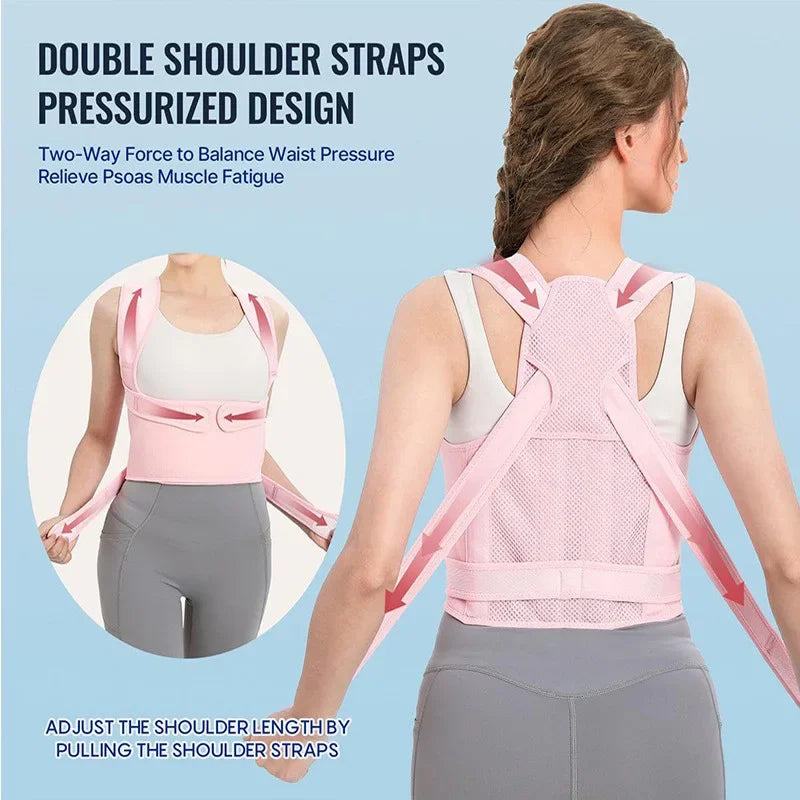 Sitting posture orthosis adult men and women open shoulder orthosis belt