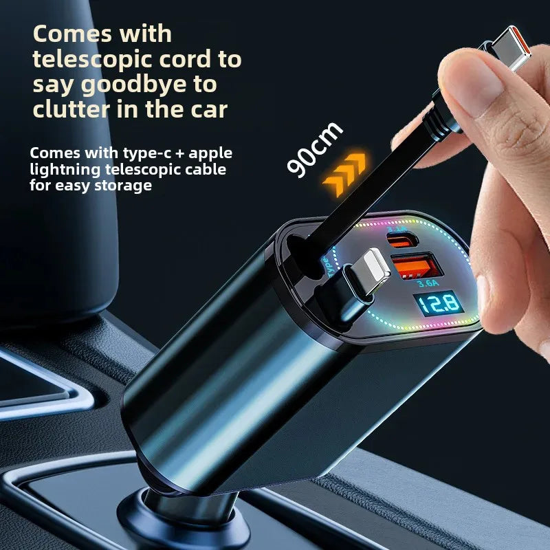 4-in-1 Multi-Function PD Car Charger