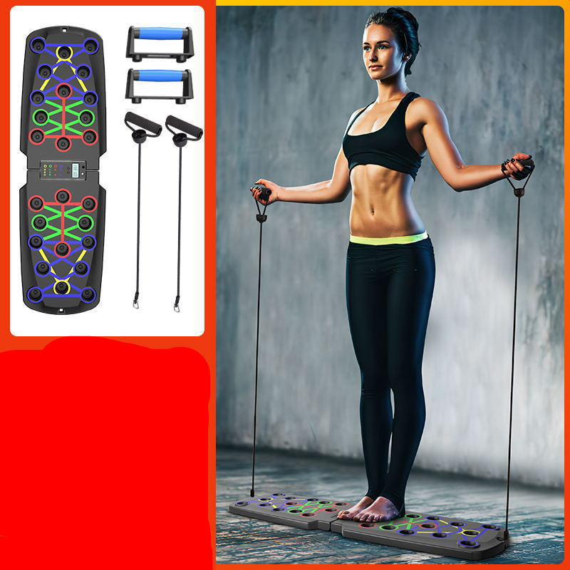 Multifunctional counting display push-up board