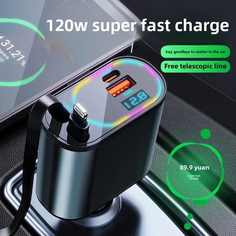 4-in-1 Multi-Function PD Car Charger