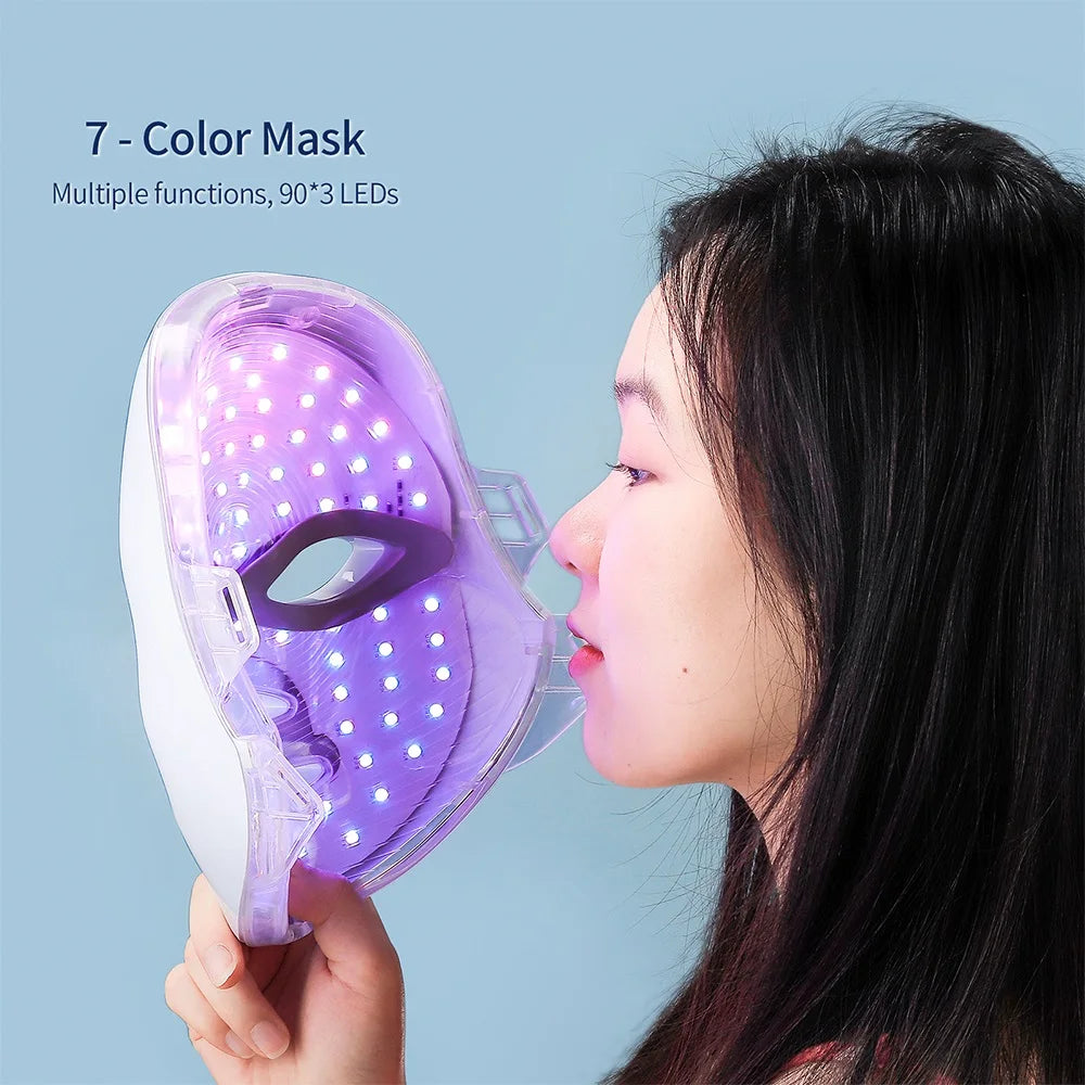 Wireless LED Face Mask Red Light Photon Therapy