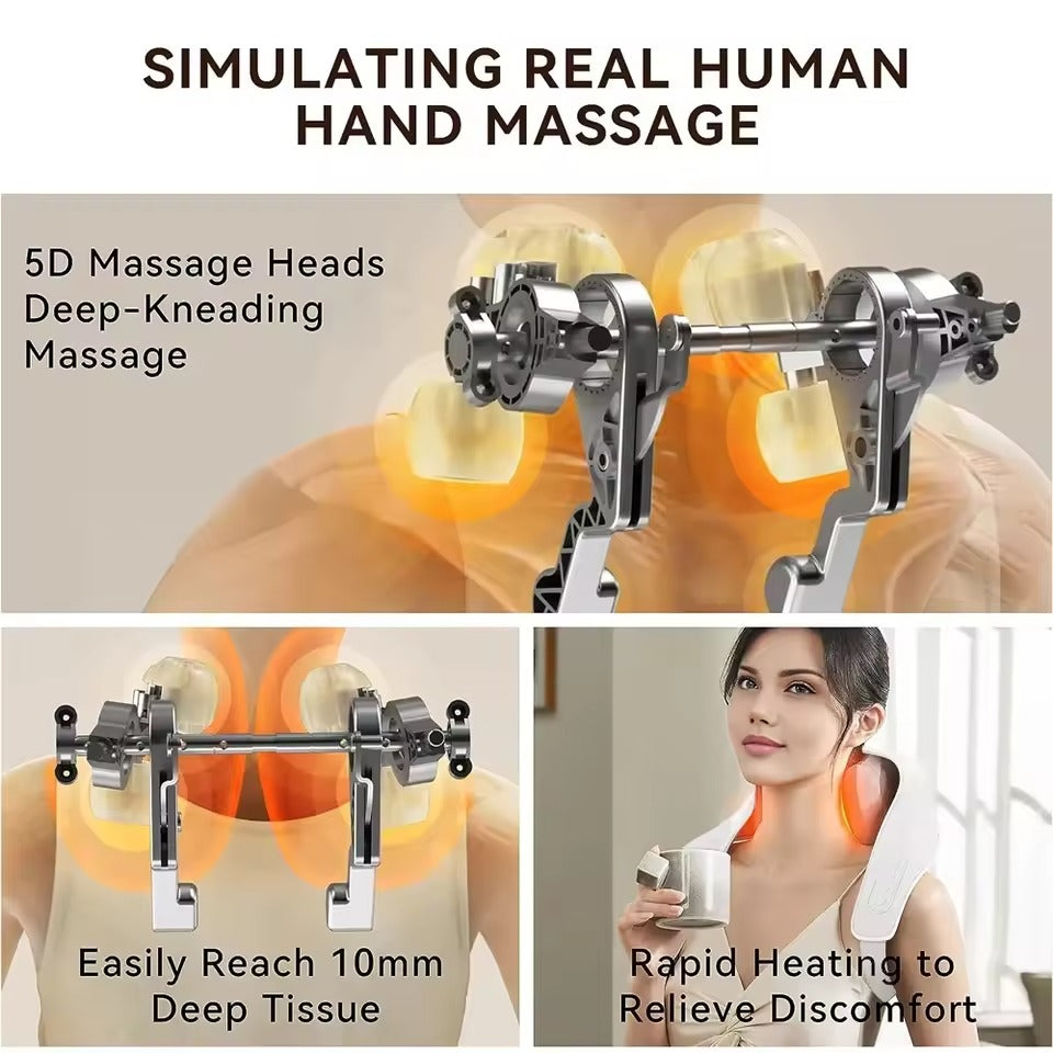 Electric Shoulder Shawl Neck Back Kneading Massage Acupressure