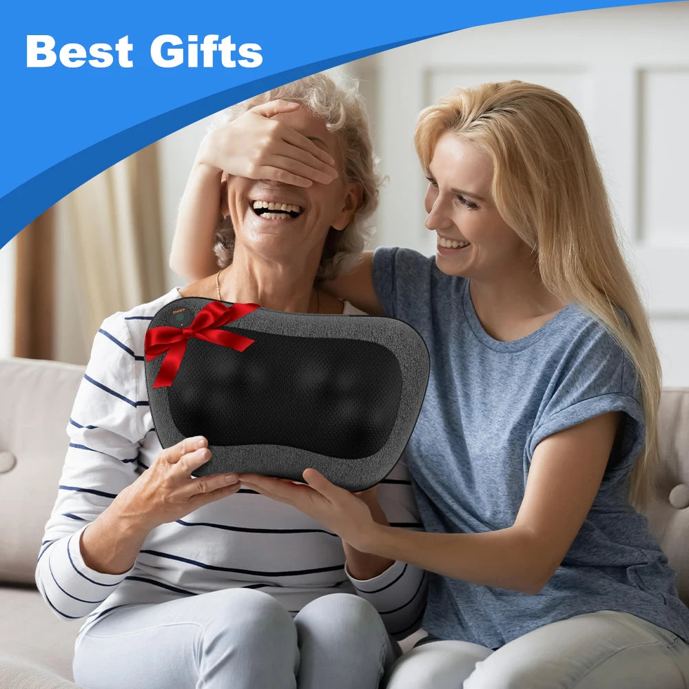 Electric Massage Pillow for Back, Shoulders, Legs, Feet and Body Muscles