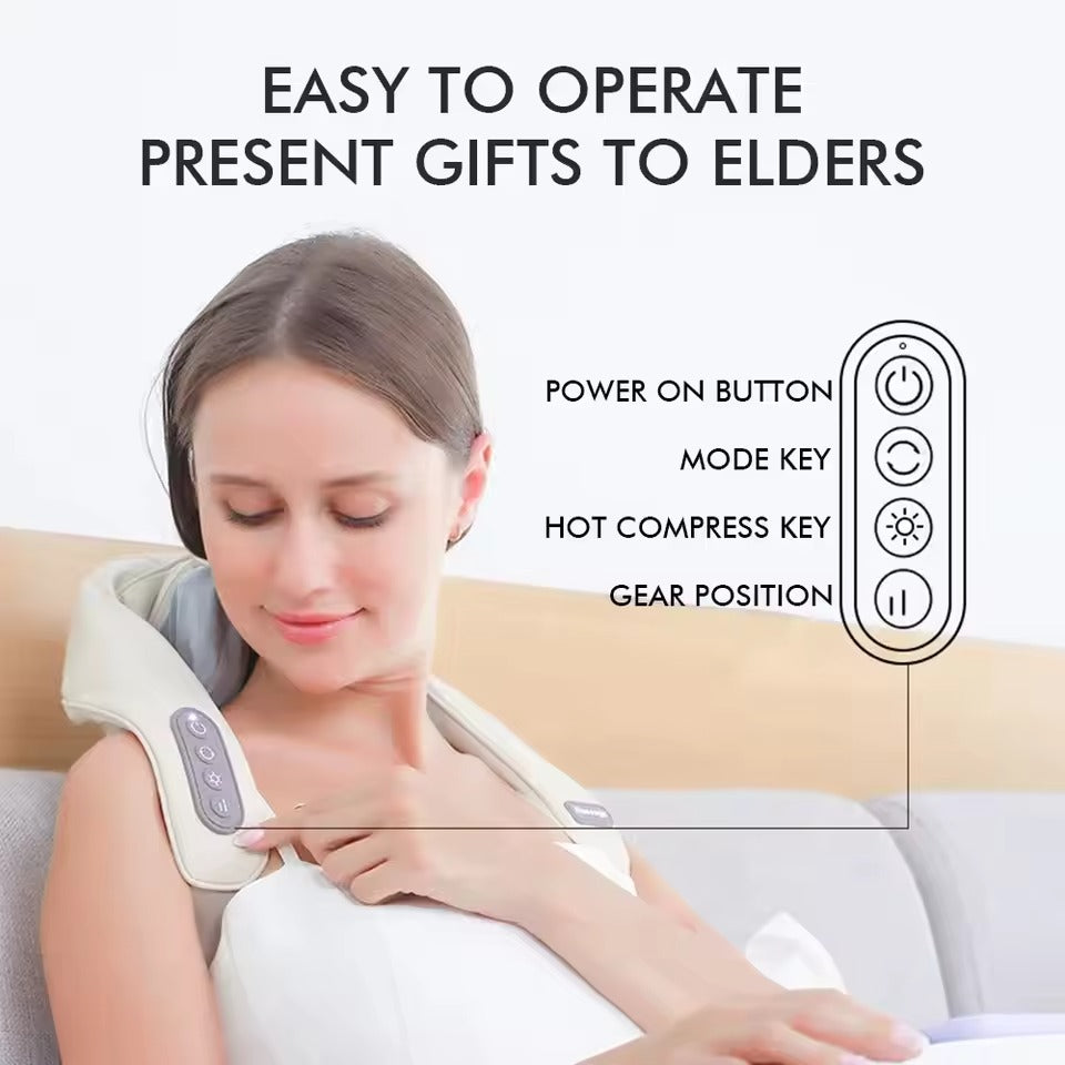 Electric Shoulder Shawl Neck Back Kneading Massage Acupressure