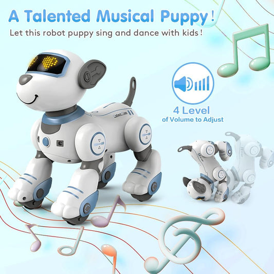 PRANITE Robot Dog Toy – Remote Control Smart Interactive Puppy with Music & Touch Response