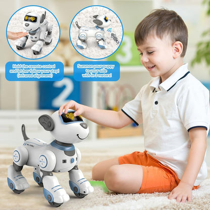 PRANITE Robot Dog Toy – Remote Control Smart Interactive Puppy with Music & Touch Response