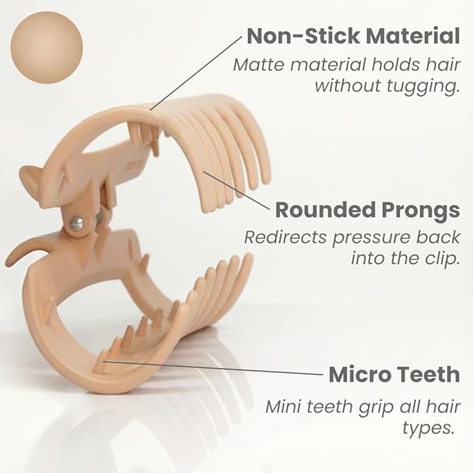 4Pcs Cloud Claw Clips – Large Non-Slip Strong Hold Hair Clips for Thick & Thin Hair