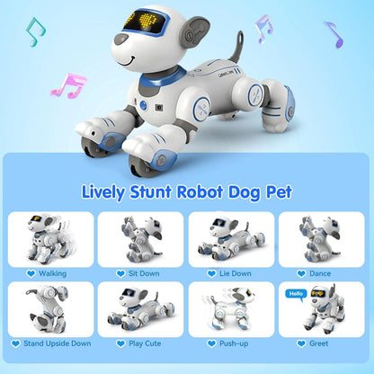 PRANITE Robot Dog Toy – Remote Control Smart Interactive Puppy with Music & Touch Response