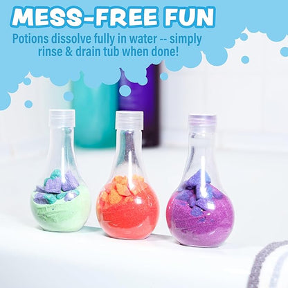 Tub Works Kids Bath Bomb Potion Toy – 6 Pack Color Fizzing Bubble Bath Bombs for Toddlers
