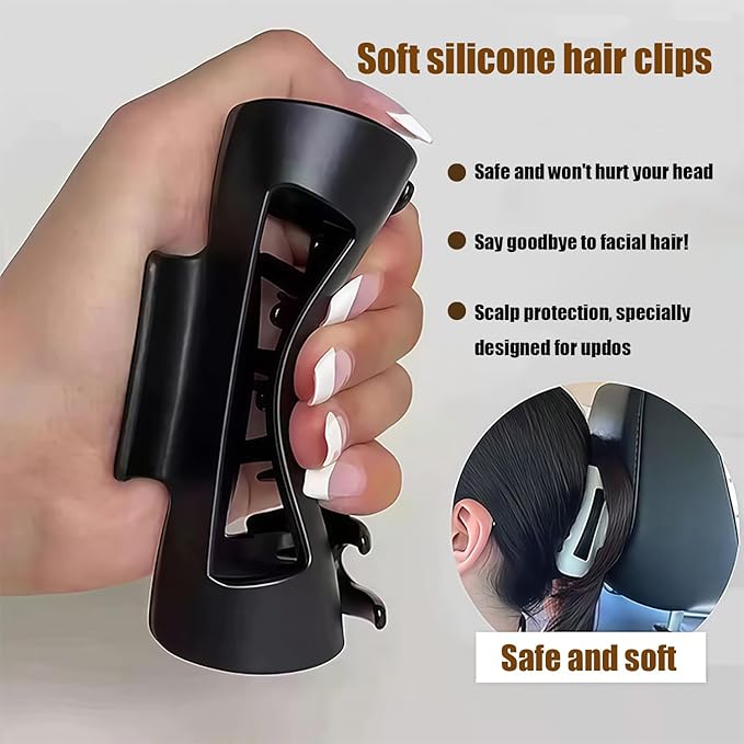 4Pcs Cloud Claw Clips – Large Non-Slip Strong Hold Hair Clips for Thick & Thin Hair