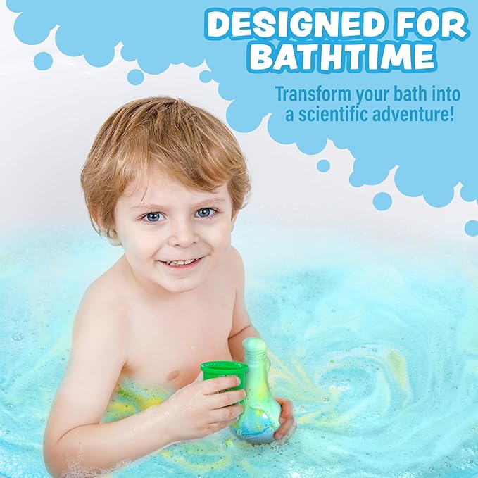 Tub Works Kids Bath Bomb Potion Toy – 6 Pack Color Fizzing Bubble Bath Bombs for Toddlers