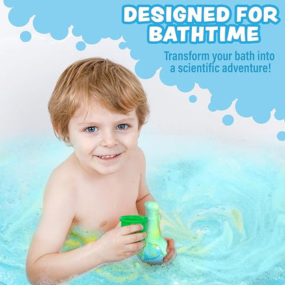 Tub Works Kids Bath Bomb Potion Toy – 6 Pack Color Fizzing Bubble Bath Bombs for Toddlers