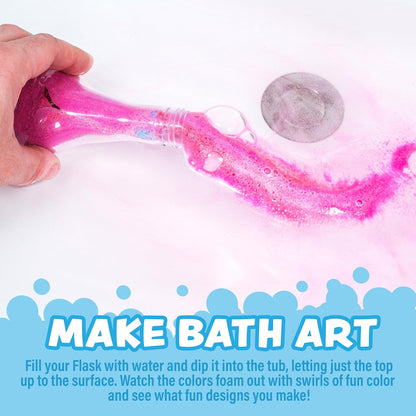 Tub Works Kids Bath Bomb Potion Toy – 6 Pack Color Fizzing Bubble Bath Bombs for Toddlers