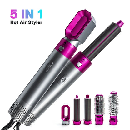 multi-functional five-in-one hot air comb automatic hair curler hair curler