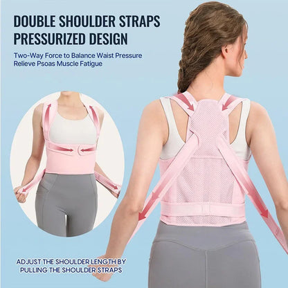 Sitting posture orthosis adult men and women open shoulder orthosis belt