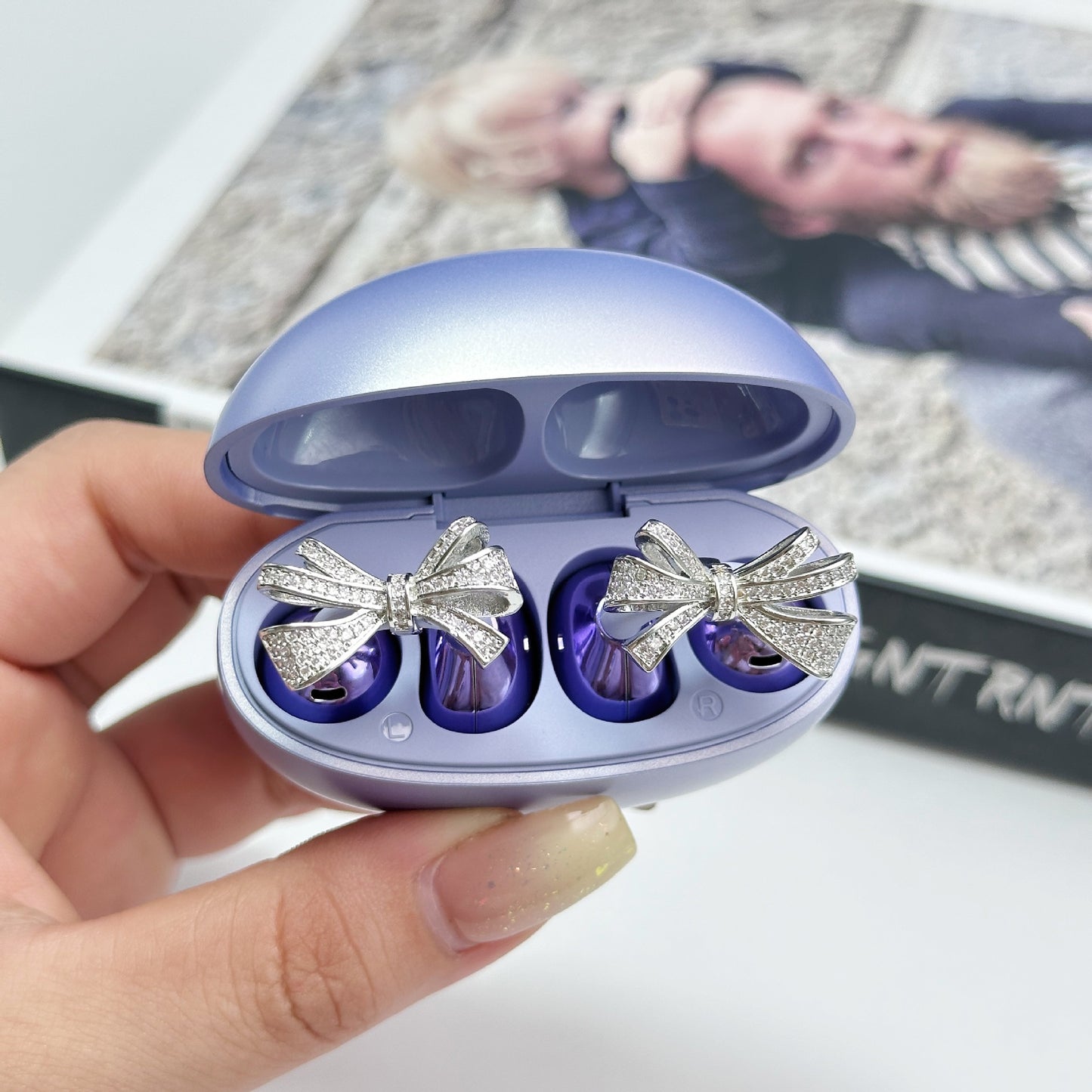Headset diamond buckle niche exquisite personality headset accessories