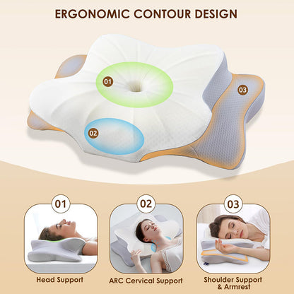 Ergonomic Memory Foam Cervical Pillow