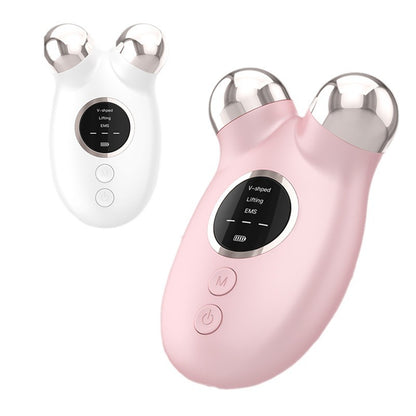 Portable EMS Microcurrent Facial Massager – Smooth Texture Skin Rejuvenation Device for Home Use