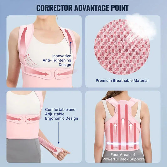 Sitting posture orthosis adult men and women open shoulder orthosis belt
