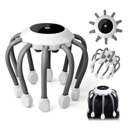 Electric Scalp Massager, 10 Vibrating Contacts, 5 Modes