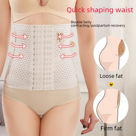 Breathable plastic belt body shaping
